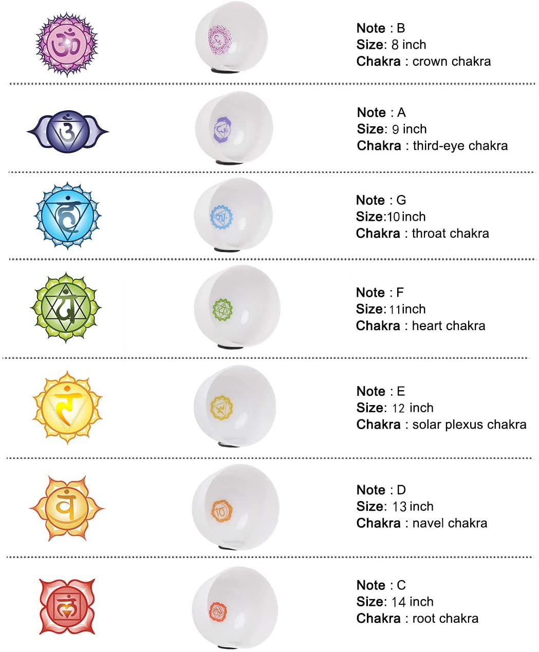 9" Crystal Singing Bowl 432 hz