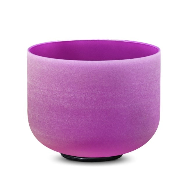 9" Colored Crystal Singing Bowl