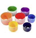 9" Colored Crystal Singing Bowl